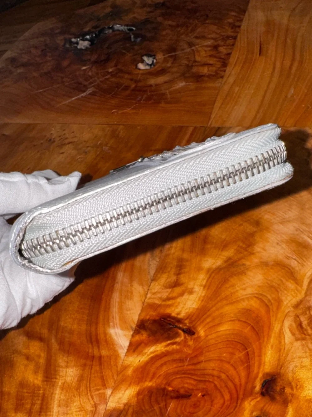 Louis Vuitton, authentic leather, Continental wallet, silver vantage - Picture 7 of 17